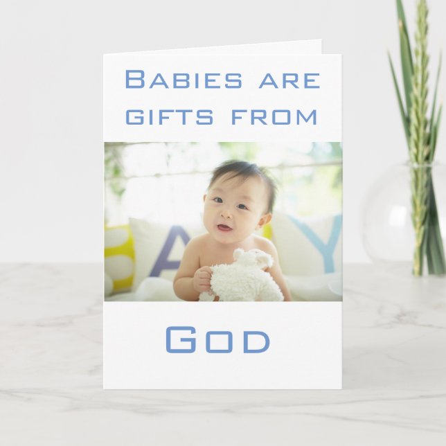 My Greeting Card Collection Boy baby shower (Front)