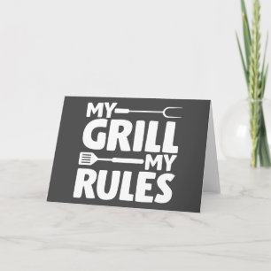 My Grill My Rules Card