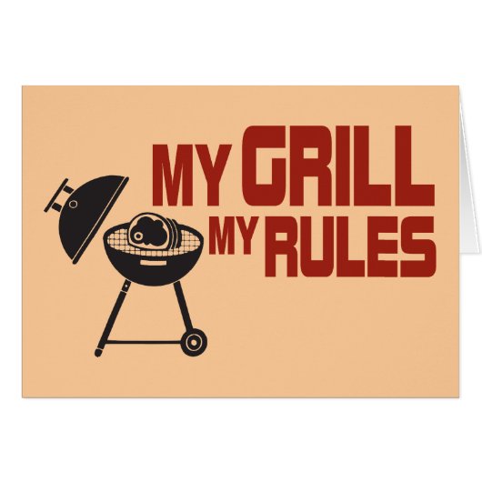 My Grill My Rules Cards (Front Horizontal)