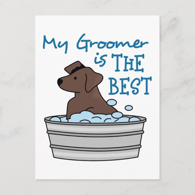 My Groomer Postcard (Front)
