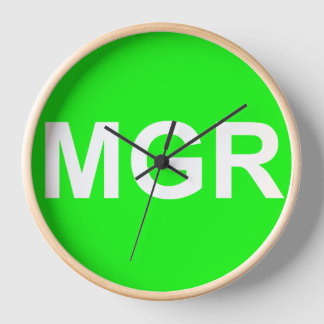 My Growth Rings "MGR" Wall Clock