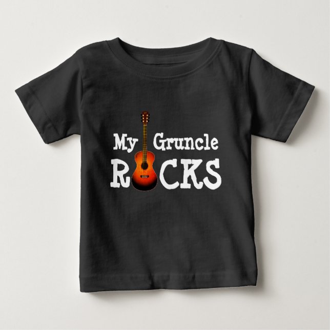 "My Gruncle Rocks!" Baby T-Shirt (Front)