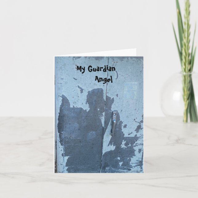 My Guardian Angel 👼  Letterpress Thank You Card (Front)