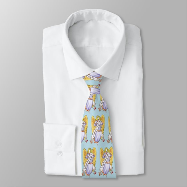 My Guardian Angel Neck Tie (Tied)
