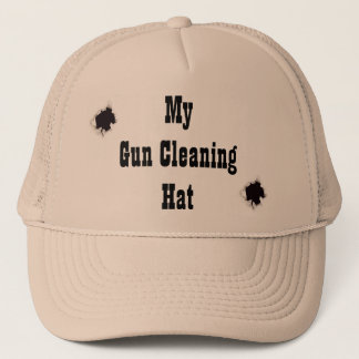 My gun cleaning hat! trucker hat