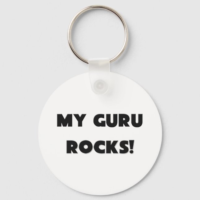 MY Guru ROCKS! Keychain (Front)