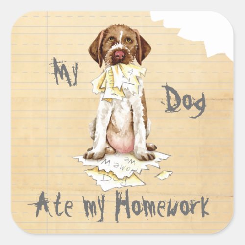 My GWP Ate My Homework Square Sticker