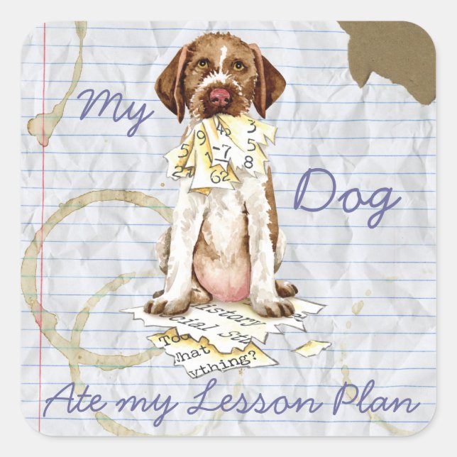 My GWP Ate my Lesson Plan Square Sticker (Front)