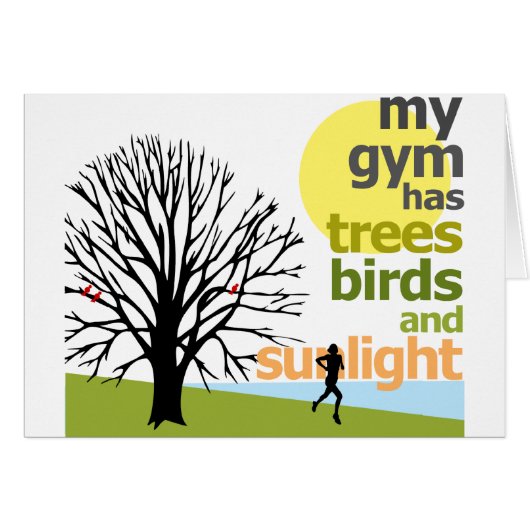 My Gym Has Trees Cards (Front Horizontal)