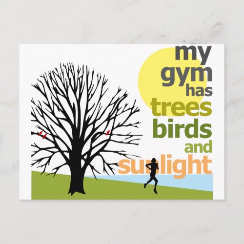 My Gym Has Trees Postcard