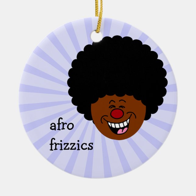 My hair defies the law of gravity and astrophysics ceramic ornament (Front)