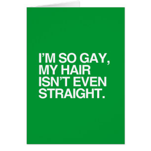 MY HAIR ISN'T EVEN STRAIGHT CARDS