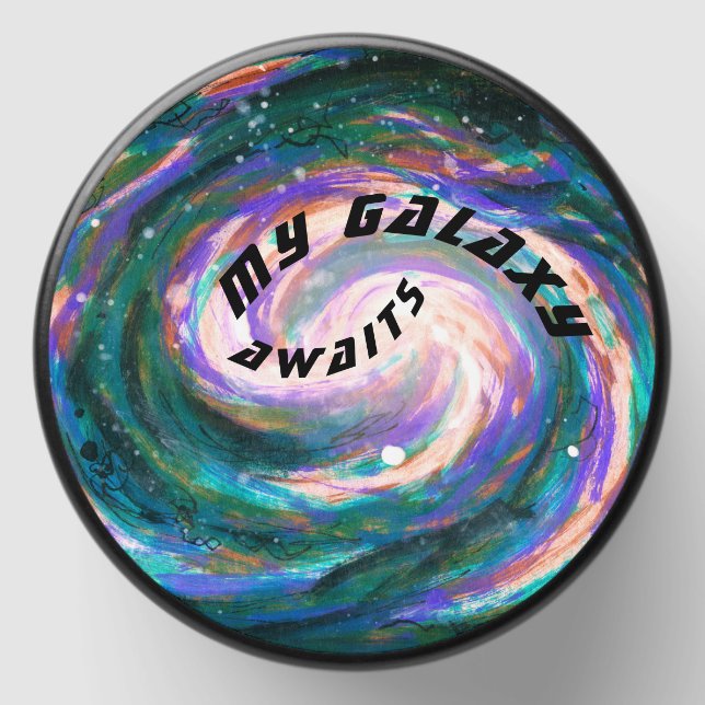 My Handpainted Galaxy Awaits Mini Candle Favors (Front)