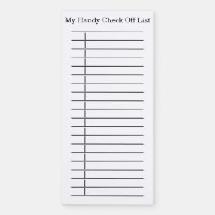 My Handy Check Off List Lined Notepads