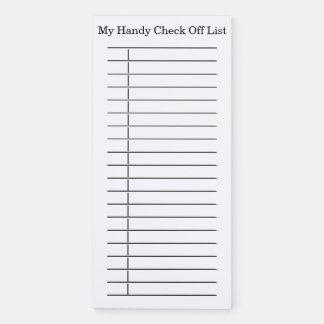 My Handy Check Off List Lined Notepads