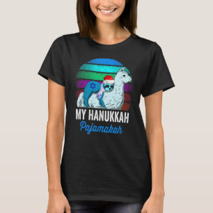 My Hanukkah Pajamakah  Chanukah Pajamas Sloth Meno T-Shirt