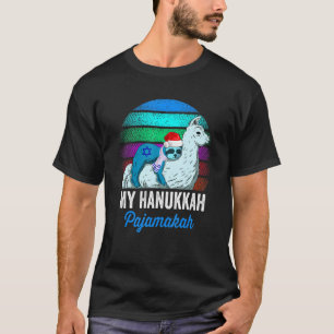My Hanukkah Pajamakah Chanukah Pajamas Sloth Meno T-Shirt