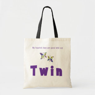 My Happiest Days Are Spent With My Twin Tote Bag