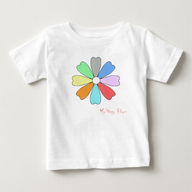 My Happy Flower Toddler Raffle Tee (Front)