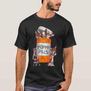 My Happy Pills Are Chihuahuas Funny Dog Lover Men T-Shirt