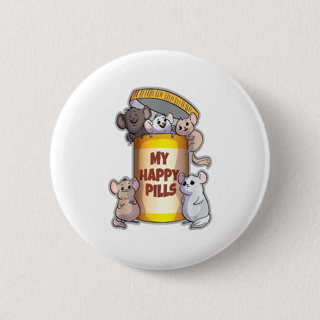 My Happy Pills Button (Front)