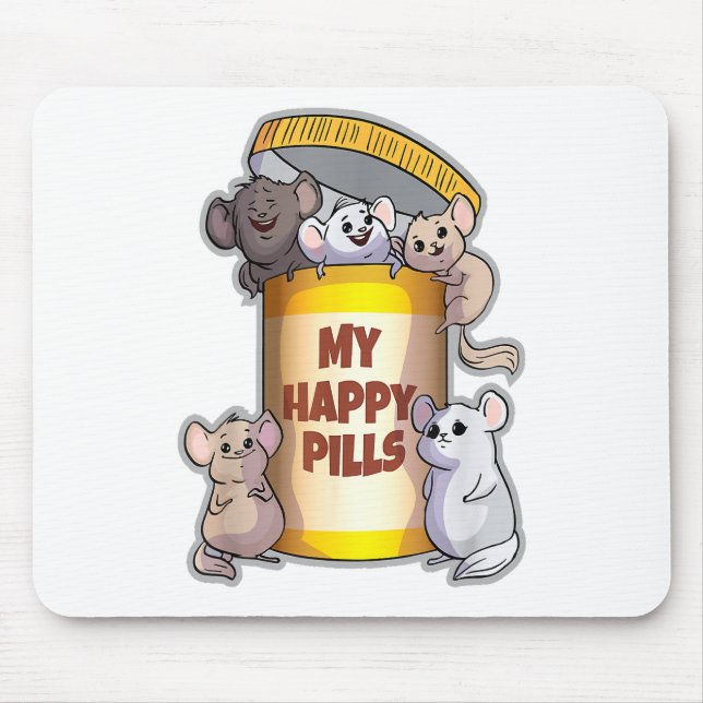 My Happy Pills Mouse Pad (Front)