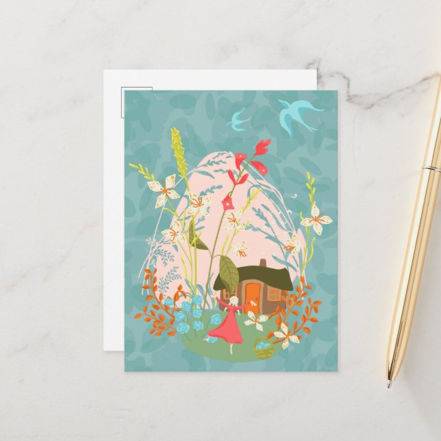 My Happy Place  Announcement Postcard (Front/Back In Situ)