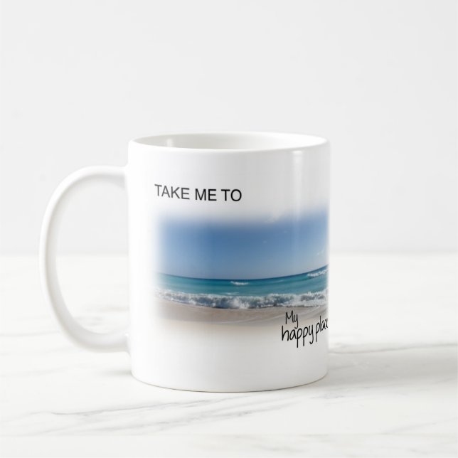 My happy place beach mug (Left)