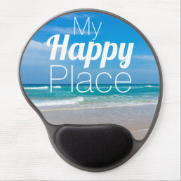 My Happy Place Beautiful Beach Gel Mousepad