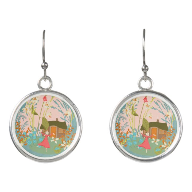 My happy place earrings (Front)