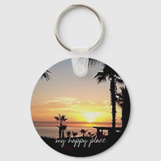 My happy place keychain