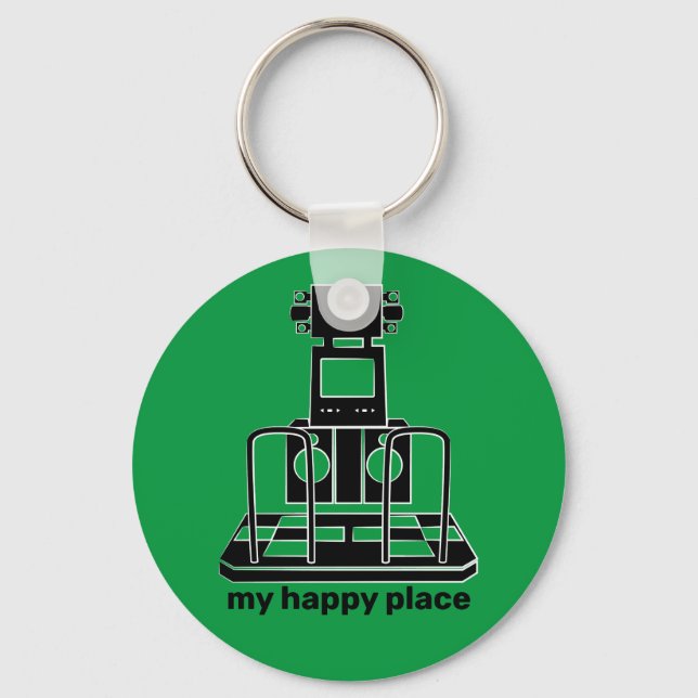 My Happy Place Keychain (Front)