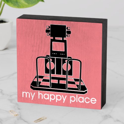 My Happy Place Wooden Box Sign