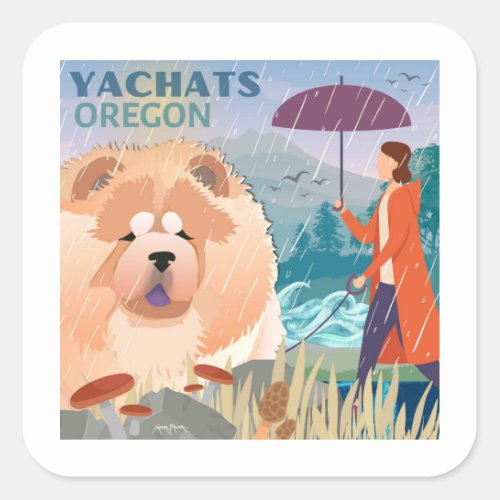 MY HAPPY PLACE Yachats Oregon _ Chow stickers