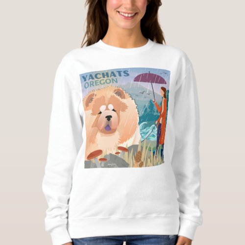 MY HAPPY PLACE Yachats Oregon _ Chow white shirts