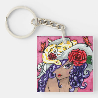 "My Hat Is Fabulous!" Key Chain