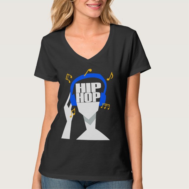 My headphones plays only Hip Hop  1 T-Shirt (Front)