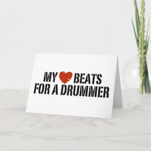 My Heart Beats For a Drummer Card