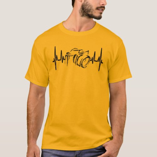 My Heart Beats for Camera and Photography T_Shirt