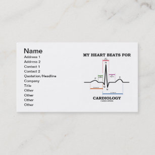 My Heart Beats For Cardiology (ECG/EKG) Business Card