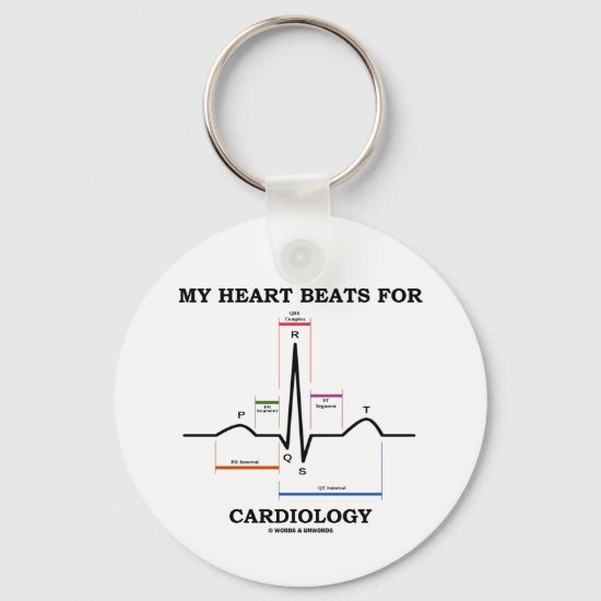 My Heart Beats For Cardiology (Sinus Rhythm) Keychain