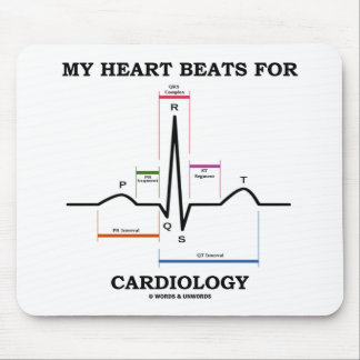 My Heart Beats For Cardiology (Sinus Rhythm) Mouse Pad