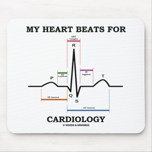 My Heart Beats For Cardiology Sinus Rhythm Mouse Pad