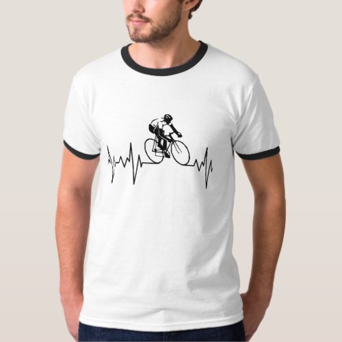My Heart Beats For Cycling T_Shirt