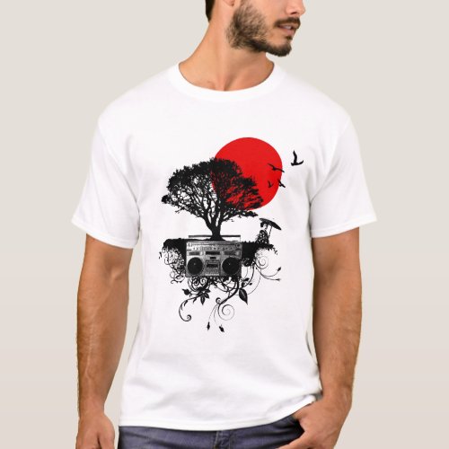 My Heart Beats for Japan on White T_Shirt