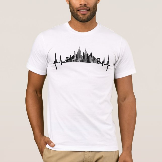 My Heart Beats For New York T-Shirt (Front)