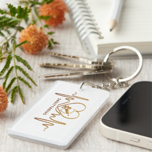 My Heart Beats for Sagittarius Keychain