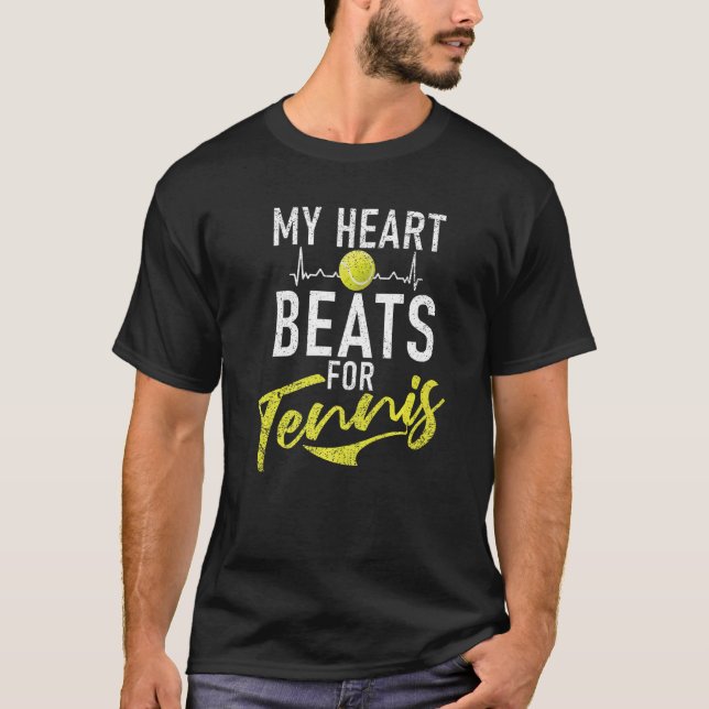 My Heart Beats for Tennis T-Shirt (Front)