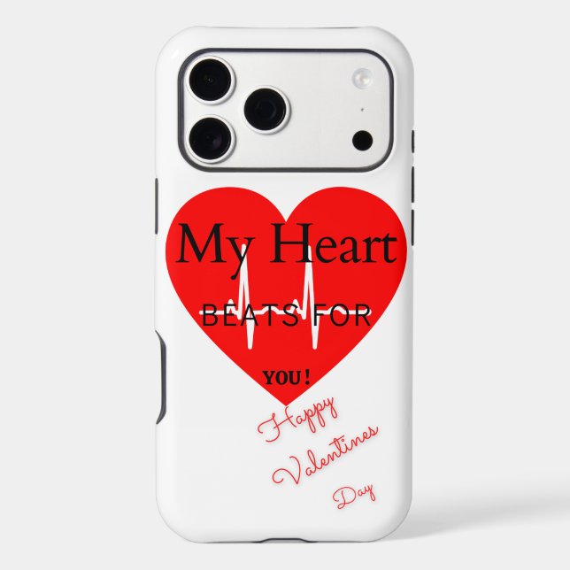 My Heart Beats For You iPhone 17 Pro Max Case (Back)