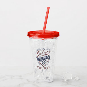 My Heart Beats in 8 Counts Dance Acrylic Tumbler